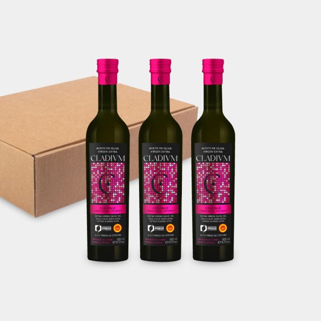 Estuche 3 botellas Cladivm 500 ml AOVE - Imagen 3