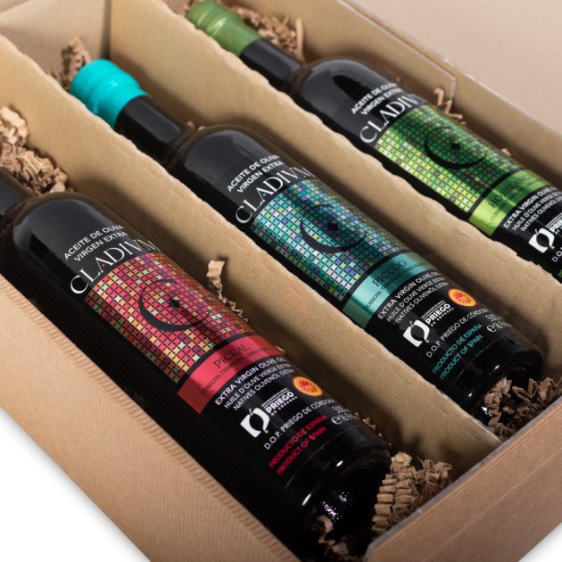 Estuche 3 botellas Cladivm 500 ml AOVE - Imagen 2