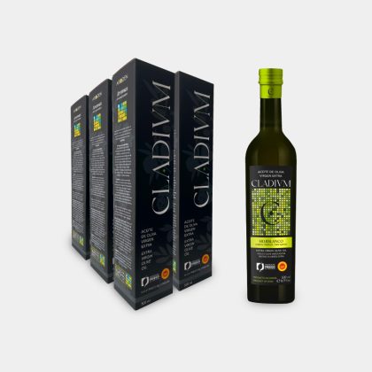 Caja 6 unidades Estuche Cladivm botella 500 ml AOVE
