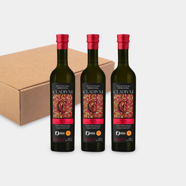 Estuche 3 botellas Cladivm 500 ml AOVE - Imagen 6