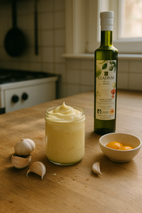 alioli con aceite de oliva